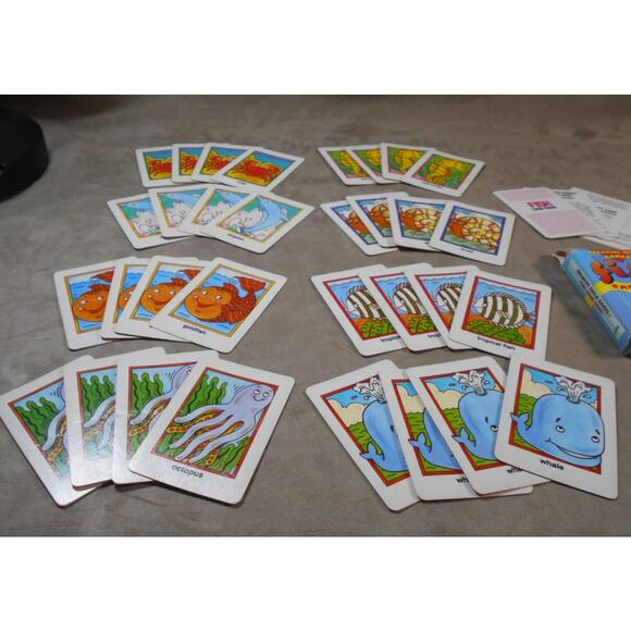 Vintage 1986 Fish Card Game Creative Child #18002 Complete Go Fish - Picture 4 of 10